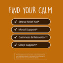 Happy Healthy Hippie Be Grounded Stress Relief Supplement  Lavender Pills | Promotes Calmness & Relaxation | Quick Acting | Magnesium Glycinate 100Mg, L Theanine, Lemon Balm Leaf, | Herbal, 60 Ct