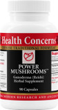 Health Concerns Power Mushrooms  Immune System & Natural Energy Support  Adaptogenic Mushroom Supplement With Reishi, Tremella, Maitake, Poria  Traditional Chinese Herbal Supplement - 90 Capsules