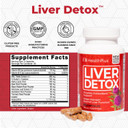 Health Plus, Liver Detox, Natural Herbal Liver Support & Detox Supplement With Milk Thistle, Dandelion And Turmeric Root, 60 Capsules