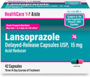 Healthcareaisle Lansoprazole 15 Mg - 42 Delayed-Release Capsules - Acid Reducer, Treats Frequent Heartburn