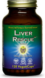 Healthforce Superfoods Liver Rescue - Natural Liver Cleanse - With Milk Thistle & Dandelion Root - Gluten-Free & Vegan - 120 Capsules
