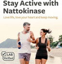 Healths Harmony Nattokinase 2000 Fu (Non-Gmo) Powerful Nattokinase Supplement Made From Naturally Fermented Soybeans - (2 Month Supply) 60 Vegan Natto Capsules