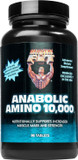 Healthy 'N Fit Anabolic Amino 10,000 90 Tablets, Eaa & Bcaa - 10,000 Mgs Amino Acids Per Serving