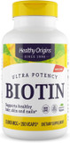 Healthy Origins Biotin 10,000 Mcg (Usp Grade, Non-Gmo, Gluten Free, Hair Support, Nail Support), 150 Veggie Caps