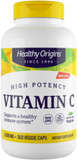 Healthy Origins Vitamin C 1,000 Mg (Non-Gmo Tested, High Potency, Immune Support, Vegan), 360 Veggie Caps