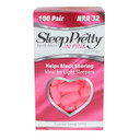 Hearos Sleep Pretty In Pink, 100 Pair, Nrr 32, Pu Foam, Petite Sized, Pink (5199)