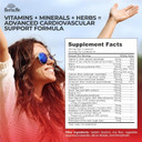 Heart Support And Blood Flow Supplement, 120 Capsules, Supports Cardiovascular Health, Healthy Cholesterol, Triglyceride, Homocysteine, Crp Levels | Boost Naturally Circulatory Function