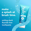 Hello Smiling Shark Fluoride Free Kids Toothpaste, Natural Fruit Punch, 4.2 Oz Tube
