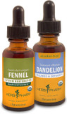 Herb Pharm Digestive Support & Detox Kit - Includes Certified Organic Fennel Liquid Extract, 1 Ounce & Alcohol-Free Dandelion Liquid Extract, 1 Ounce