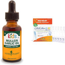 Herb Pharm Kids Mullein Garlic Oil And Boiron Coldcalm Baby Drops For Cold Symptoms Relief, 1 Fl Oz And 30 Count