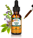 Herb Pharm Organic Kids Herbal Hug: Nervous System Support With Skullcap, Passionflower, Mullein & Oat Seed | Fast-Absorbing & Alcohol-Free, Kid-Friendly Taste, Extract For Kids, 1 Oz
