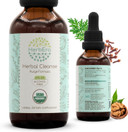 Herbal Cleanse Organic Alcohol-Free Tincture | Detox And Cleanse Formula, Extract Supplement | Organic Wormwood Herb, Black Walnut Hull, Cloves Flower Buds | Purge Extract (2 Fl Oz)