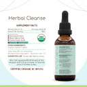 Herbal Cleanse Organic Alcohol-Free Tincture | Detox And Cleanse Formula, Extract Supplement | Organic Wormwood Herb, Black Walnut Hull, Cloves Flower Buds | Purge Extract (4 Fl Oz)