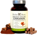 Herbal Roots Organic Ceylon Cinnamon Capsules | Usda Certified Organic - Non-Gmo | 60 Organic Vegan Capsules