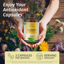 Herbamama Curcumin Turmeric Capsules - 1500Mg Curcuma Longa And Black Pepper Extract For Uric Acid & Digestive Support - Vegan, Non-Gmo Turmeric Antioxidant Supplement, 250 Caps