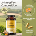 Herbamama Curcumin Turmeric Capsules - 1500Mg Curcuma Longa And Black Pepper Extract For Uric Acid & Digestive Support - Vegan, Non-Gmo Turmeric Antioxidant Supplement, 250 Caps