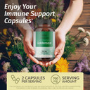 Herbamama Goldenseal Root Capsules 700Mg - Respiratory System & Immune Support With Goldenseal Powder Supplement - Vegan, Non-Gmo, 100 Caps, 100-Day Supply