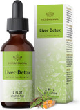 Herbamama Liver Support Tincture - Vegan Liver Detox Liquid Drops With Milk Thistle, Dandelion Root & Chanca Piedra - Non-Gmo, Alcohol & Sugar-Free Liquid Cleanse Supplement, 42-Day Supply