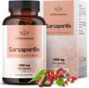 Herbamama Sarsaparilla Root Capsules - 1000Mg Sarsaparilla Powder For Herbal Liver Cleanse Support - Vegan, Non-Gmo Smilax Liver Supplement, 100 Caps