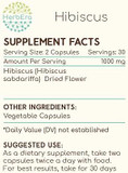 Hibiscus 120 Capsules, 500 Mg, Hibiscus (Hibiscus Sabdariffa) Dried Flower (120 Capsules)