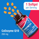 High Absorption Coq10 200Mg Softgels - Clinical Formula Coenzyme Q10 200Mg For Skin Heart Energy Antioxidant And Brain Support - Easy To Swallow - Made In The Usa In Cgmp Facilities - 30 Servings