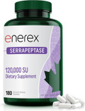 High Potency Serrapeptase Supplement 120,000 Spu With Delayed Release Capsules (180 Count) - 3Rd Party Tested Serrapeptase Delayed Release Caps For Respiratory & Sinus Health - Non-Gmo, Gluten Free