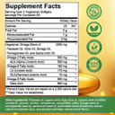 High-Potency Omega 3-6-9, 100% Vegan Sourced Natural Supplement For Heart And Joint Health 120 Softgels, 60 Day Supply