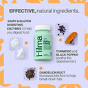 Hilma Digestion Aid Bundle - Digestive Enzymes (60 Vegan Capsules) With Dandelion Root & Turmeric + Heartburn & Indigestion Relief (50 Vegan Capsules) With Ginger, Chamomile & Marshmallow Root