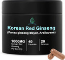 Holistic Bin Korean Red Ginseng Powder Pure Panax Ginseng Supplement | Vegan, Gluten Free, Non Gmo, No Fillers | Rich In Ginsenosides (50G)