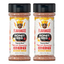 Honey Bbq Rub Mix, 2 Bottles By Flavor God - Premium All Natural & Healthy Spice Blend For Grilling Chicken, Beef, Chili, Seafood, Vegetables, & Salad - Kosher, Gluten-Free, Dairy-Free Steak Rub