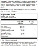 Honey Gardens Raw Energy Extreme : 46100: Cap, (Btl-Plastic) 720Mg 100Ct