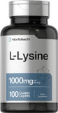 Horbäach L-Lysine 1000Mg | 100 Coated Caplets | Free Form Dietary Supplement | Essential Amino Acid | Vegetarian, Non-Gmo, And Gluten Free Formula