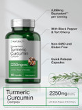 Horbäach Turmeric Curcumin Supplement | 2250Mg | 180 Capsules | With Black Pepper & Tart Cherry | Non-Gmo & Gluten Free