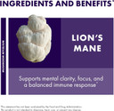 Host Defense Lion'S Mane Powder - Brain Health Support Supplement - Mushroom Supplement To Support Focus & Memory Function - Immune & Nervous System Support Supplement - 3.5 Oz (66 Servings)