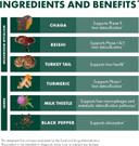 Host Defense Mycobotanicals Liver* Capsules - Liver Health Supplement With Milk Thistle & Turmeric Root - Mushroom Supplement With Turkey Tail, Reishi & Chaga - 60 Capsules (30 Servings)