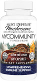 Host Defense Mycommunity Capsules - 17 Species Blend Mushroom Supplement For Immune Support - Herbal Aid With Lion'S Mane, Reishi, Chaga, Cordyceps, Turkey Tail & More - 30 Capsules (15 Servings)