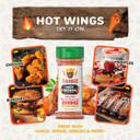 Hot Wings Seasoning Mix, 2 Bottles By Flavor God - Premium All Natural & Healthy Spice Blend For Chicken Wings & Eggs - Kosher, Low Sodium, Vegan & Gluten-Free - Great Flavor Spices And Seasoning Gift