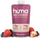 Huma Recovery Protein Smoothie, 12 Pouches  15G Collagen + Whey Post Workout Recovery Drink  Ready-To-Drink Protein Shake With Real Fruit, Electrolytes, Healthy Fats