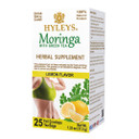Hyleys Moringa Oleifera And Green Tea Lemon Flavor - 25 Tea Bags - Superfood Miracle Tree Tea With Dried Moringa Oleifera Leaves