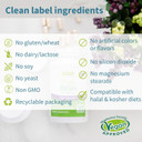 Igennus Clean Biotin 10,000Mcg, High Potency Vitamin B7, Lab Verified, Vegan, 1-A-Day, Small Easy To Swallow Capsules, No After Taste Or Smell, Hypoallergenic