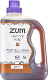 Indigo Wild Zum Clean Laundry Soap - Plant-Based Liquid Laundry Soap - Contains Baking Soda, Essential Oils & Saponified Coconut Oil - Amber - 64 Fl Oz