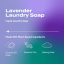 Indigo Wild Zum Clean Laundry Soap - Plant-Based Liquid Laundry Soap - Contains Baking Soda, Essential Oils & Saponified Coconut Oil - Lavender Scent - 64 Fl Oz