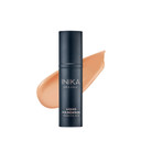 Inika Organic Full Coverage Liquid Foundation Makeup With Hyaluronic Acid And Argan Oil, Vegan And Organic Foundation For Skin Elasticity And Plumpness, Natural Coverage, Cream, 30Ml