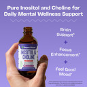 Inositol & Choline Liquid Drops  Vegan, Non-Gmo, Easy-To-Take  Enhanced Absorption Inositol Supplement  Prenatal Vitamins For Women  Supports Cellular Health & Overall Wellness (Mixed Berry, 60Ml)