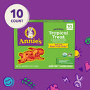 Annie'S Organic Bunny Fruit Flavored Snacks, Tropical Treat, Gluten Free, 10 Pouches, 7 Oz