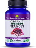 Irish Sea Moss, Organic Prebiotic Food, Over 70 Trace Minerals, Supports Healthy Elimination, Digestion And Immune Support 120 Vegan Capsules