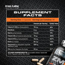 Iron Labs Zm6  3 Month Supply  Zinc Magnesium Aspartate Supplement  180 Vegetarian Capsules  Magnesium And Zinc Supplements For Men & Women