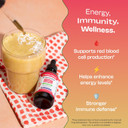 Iron Supplement For Women - High Absorption Liquid Iron Drops - Vegan Non-Gmo Supplements - Versatile Alternative To Pills & Gummies, Support Energy Levels & Daily Balance (Mixed Berry, 60Ml)