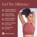 Iron Supplement For Women & Men, Natural Ferrous Chelate, Bisglycinate 25Mg + Vitamin C, B6, B12, Folic Acid - Ironpills For Iron Deficiency & Energy Support - 120 Count