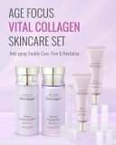 Isa Knox Age Focus Vital Collagen Skincare Set (14.54 Fl Oz) - Korean Skincare For Firming, Hydrating, And Nourishing. With Low-Molecular Collagen And Essential Vitamins